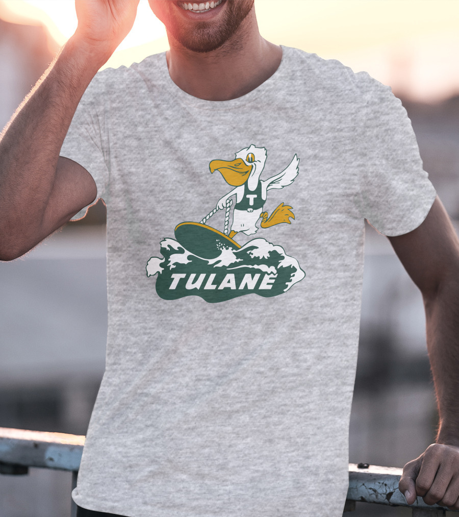Vintage Tulane Surfing Pelican T-Shirt