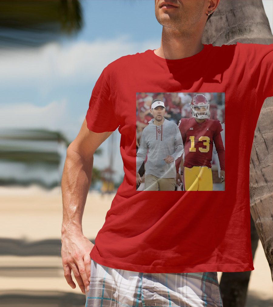 Caleb Williams And Spencer Rattler Oklahoma Football Showdown T-Shirt