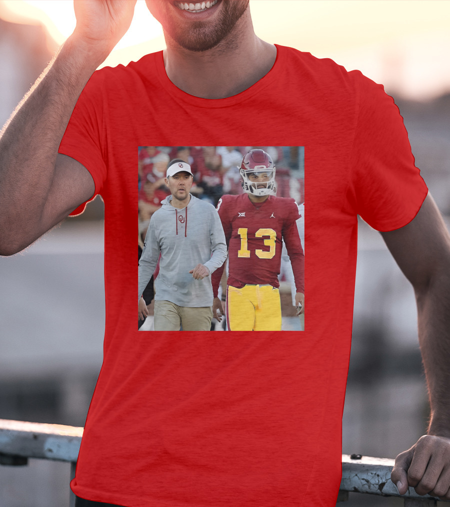 Caleb Williams And Spencer Rattler Oklahoma Football Showdown T-Shirt