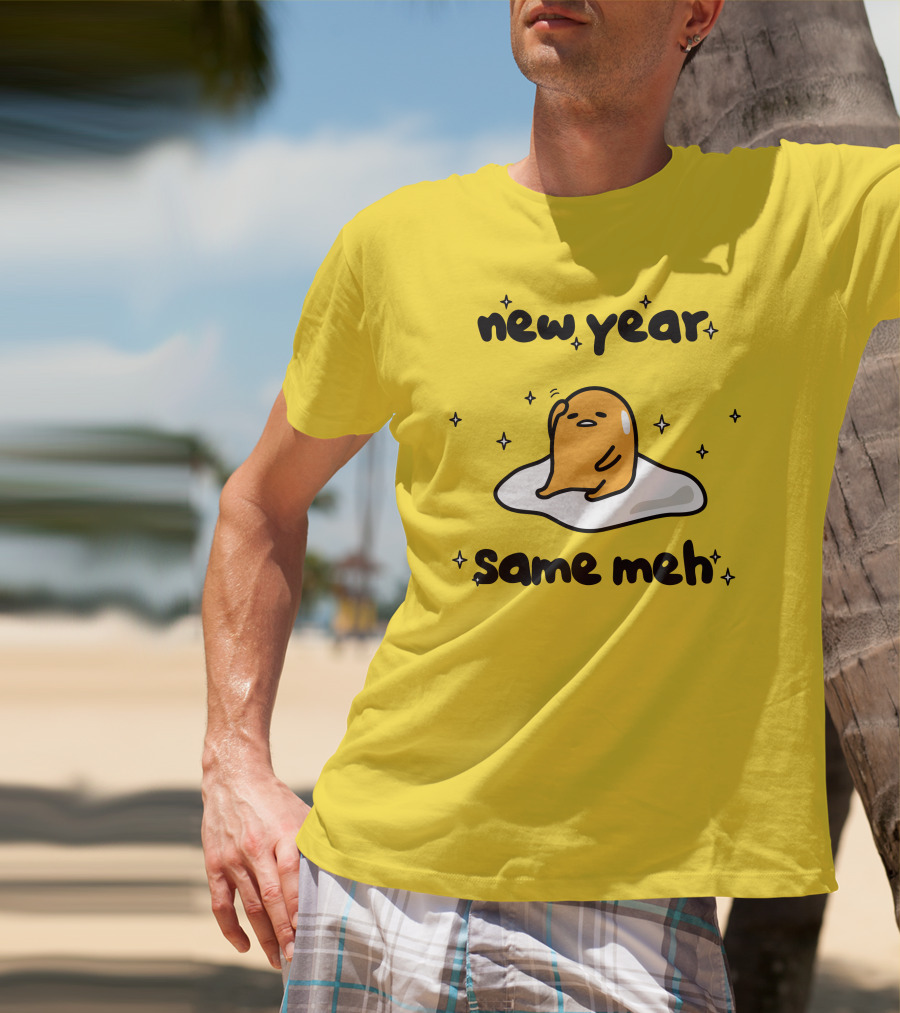 Gudetama New Year Same Meh Egg Character T-Shirt