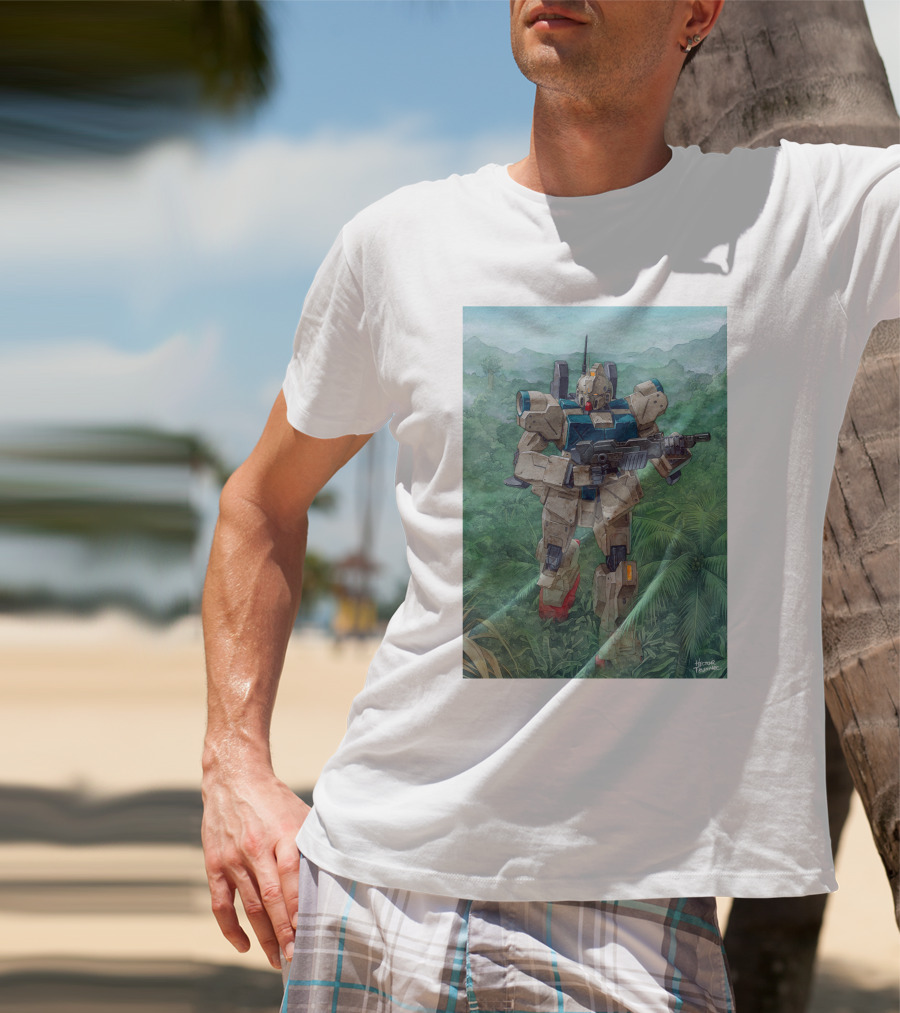 Mobile Suit Jungle Patrol Gundam Art By Hajime Katoki T-Shirt