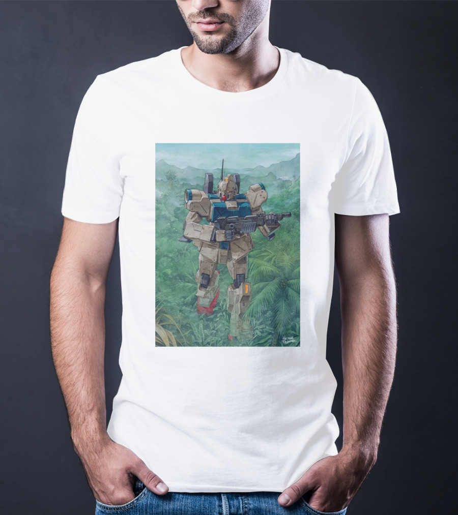 Mobile Suit Jungle Patrol Gundam Art By Hajime Katoki T-Shirt