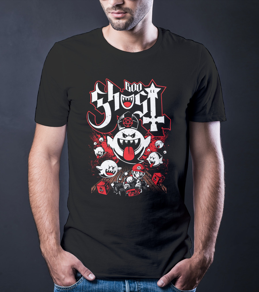 Ghost Boo Mario Kart Adventure With Papa Ghosts T-Shirt