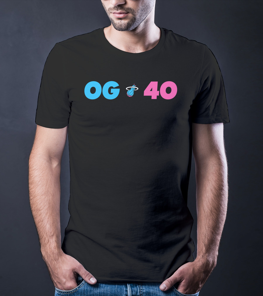 OG 40 Miami Heat Basketball T-Shirt