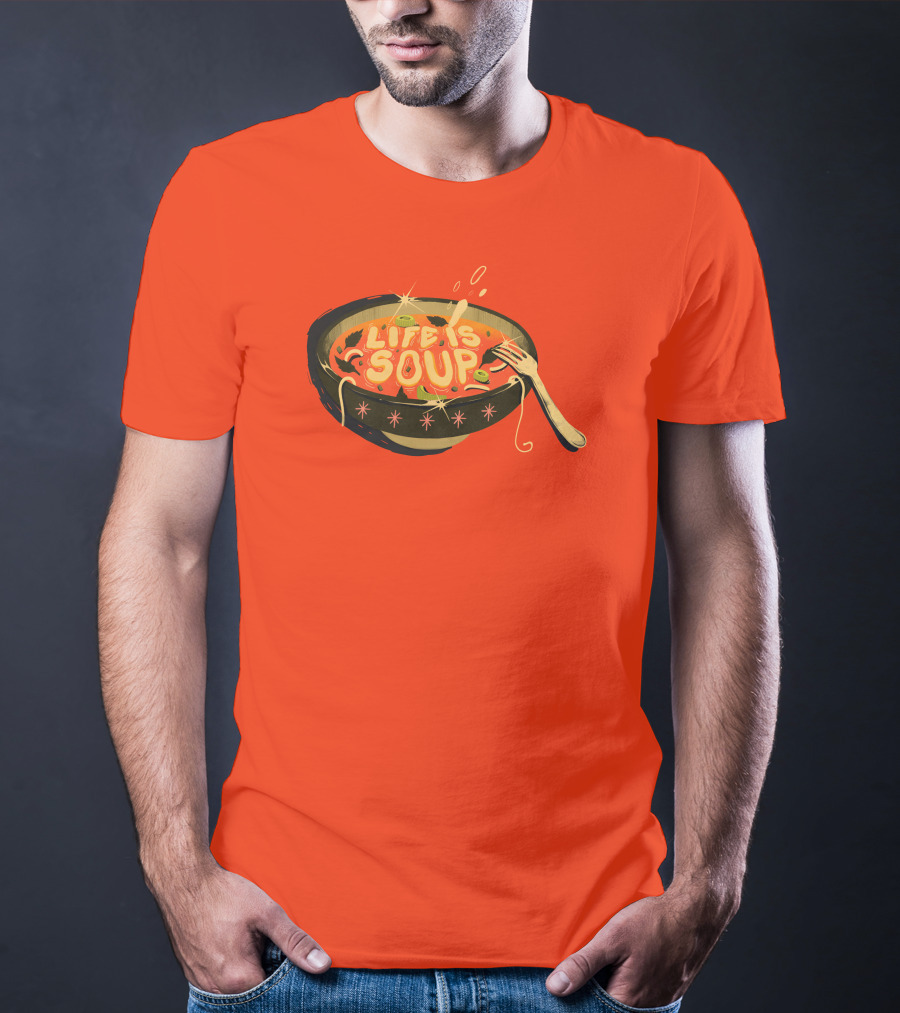 Galactixy Illustrations Life Is Soup Bowl T-Shirt
