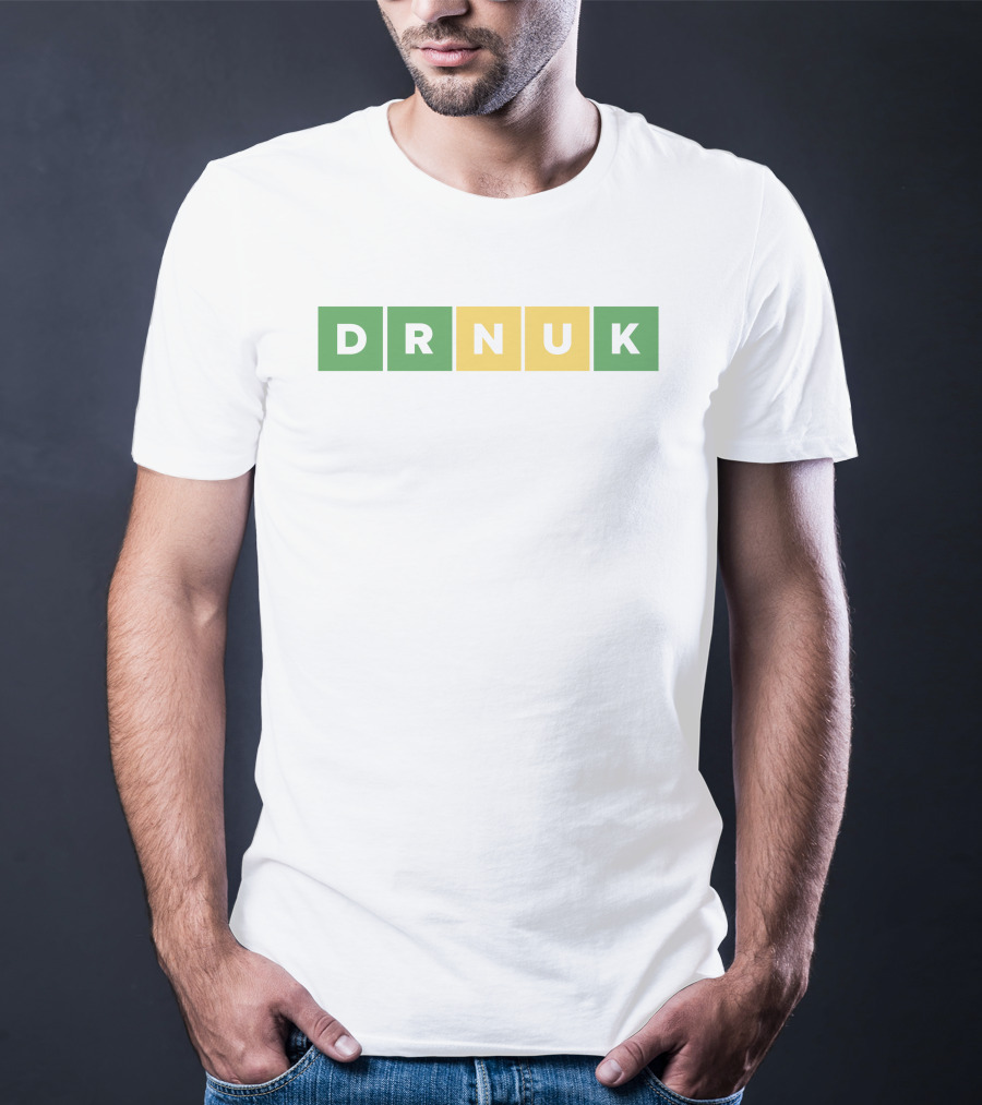 DRNUK Word Puzzle Green Yellow Blocks T-Shirt
