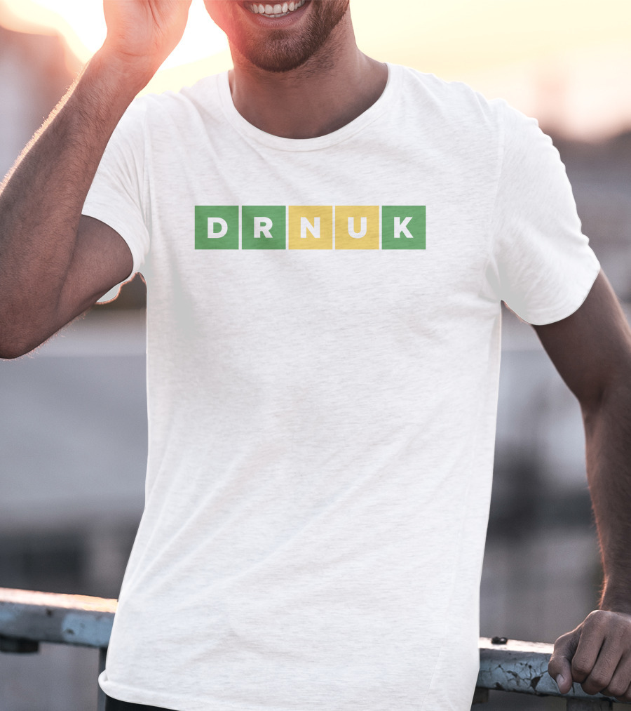 DRNUK Word Puzzle Green Yellow Blocks T-Shirt