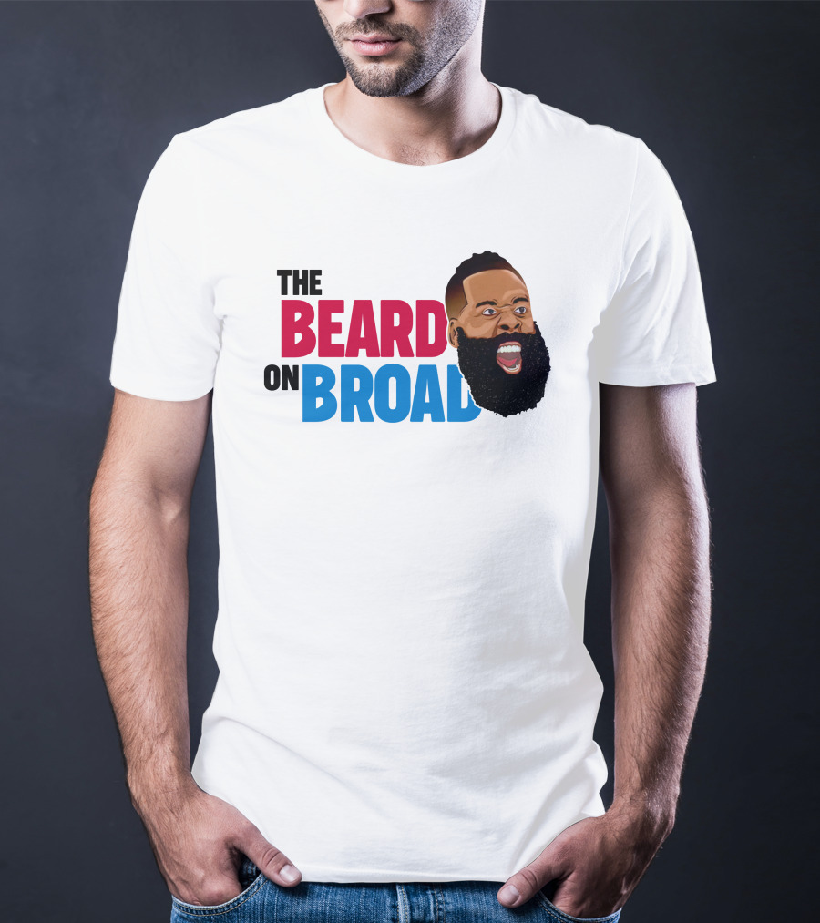 The Beard On Broad Basketball Icon Shouting T-Shirt