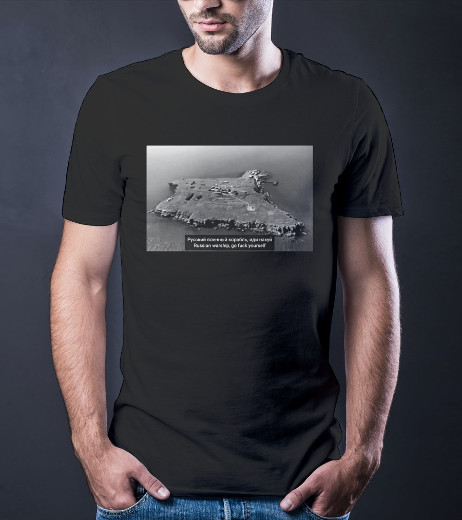 Russian Warship Go F Yourself Snake Island Iconic Phrase T-Shirt