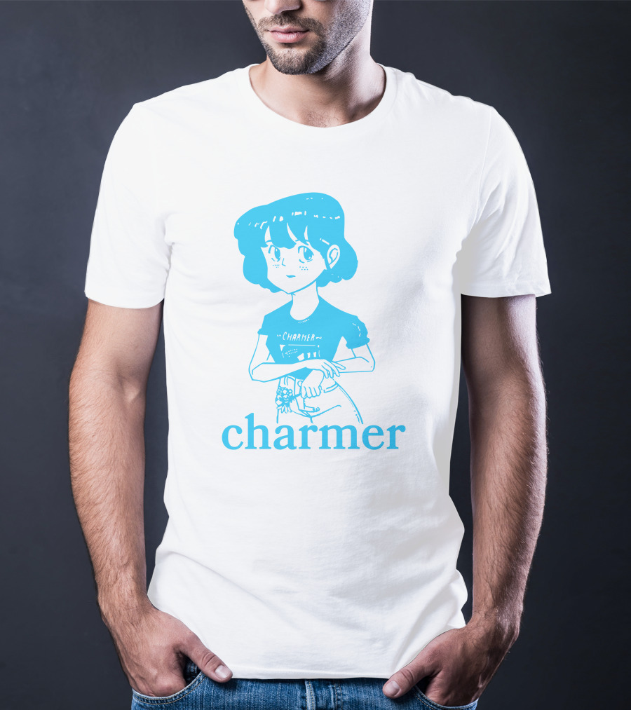 Charmer Merch Anime Girl Blue T-Shirt