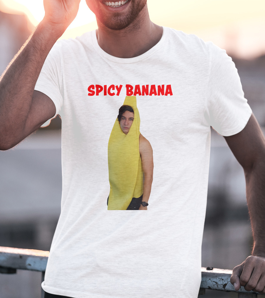 Spicy Banana Costume Humor With Thrasher Dan Vibes T-Shirt