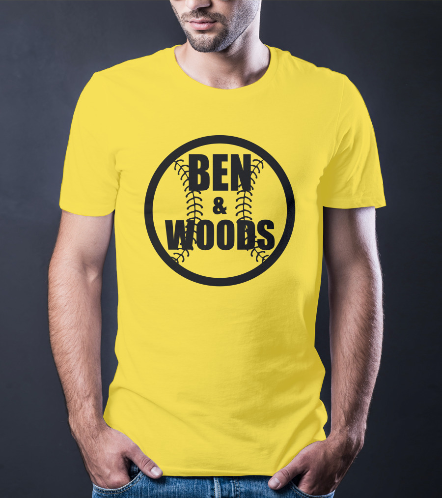 Ben And Woods Baseball Stitching Circle T-Shirt