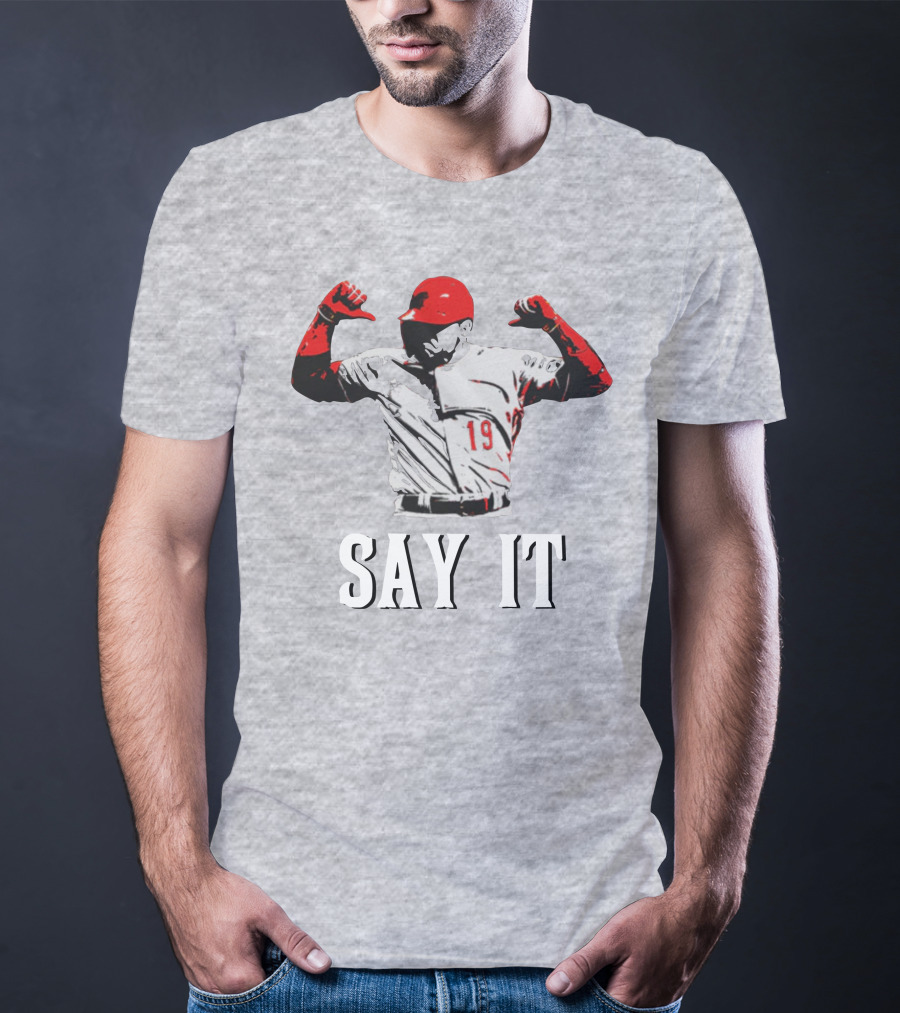 Say It Votto Still Bangs Baseball Tribute Iconic Player Number 19 T-Shirt