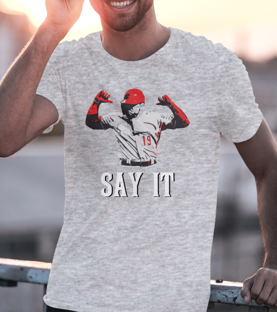 Say It Votto Still Bangs Baseball Tribute Iconic Player Number 19 T-Shirt