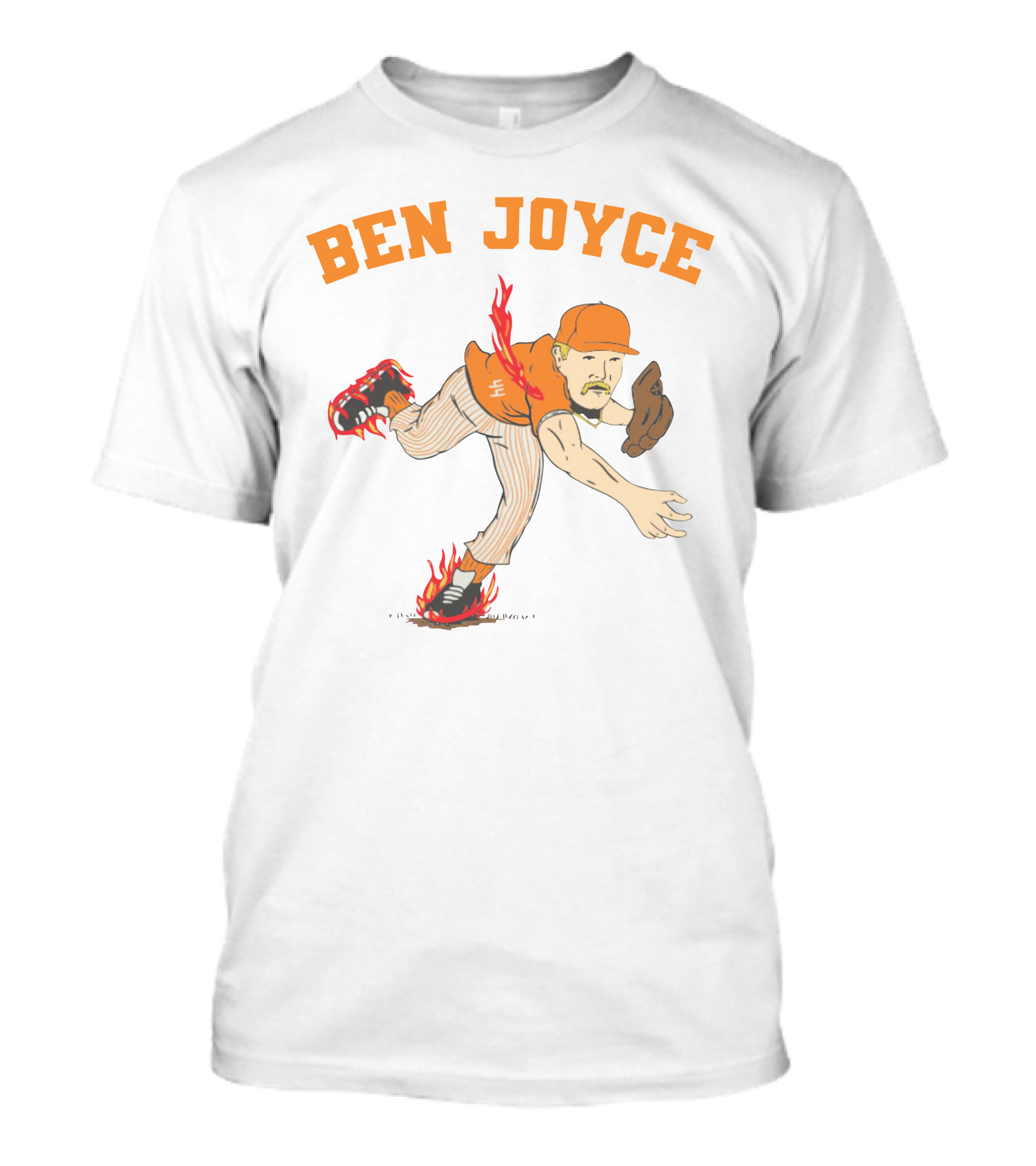 Ben Joyce Flaming Baseball Pitcher Barstool U T-Shirt
