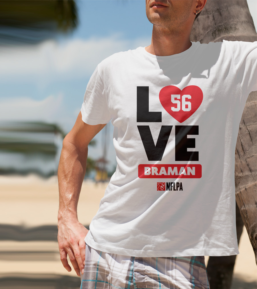 LOVE 56 BRAMAN NFLPA T-Shirt