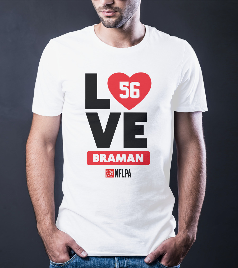 LOVE 56 BRAMAN NFLPA T-Shirt