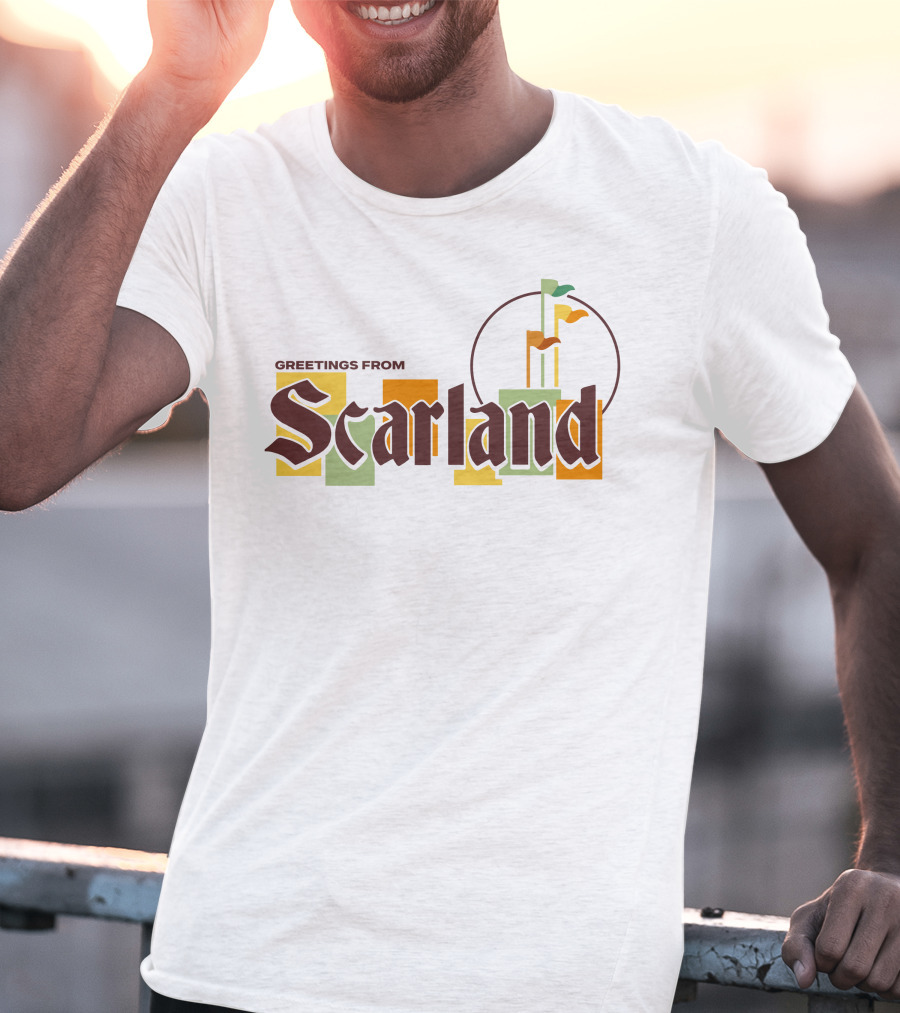 Greetings From Scarland Goodtimeswithscar Merch Flags T-Shirt