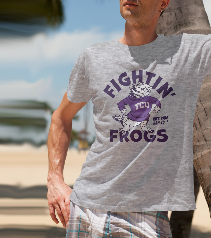 Fightin' Frogs TCU Riff Ram Bah Zo Vintage T-Shirt