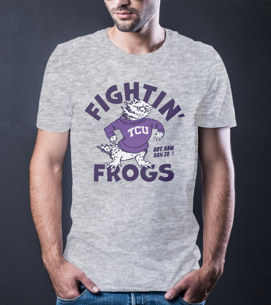 Fightin' Frogs TCU Riff Ram Bah Zo Vintage T-Shirt