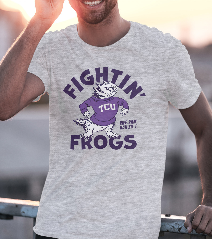 Fightin' Frogs TCU Riff Ram Bah Zo Vintage T-Shirt