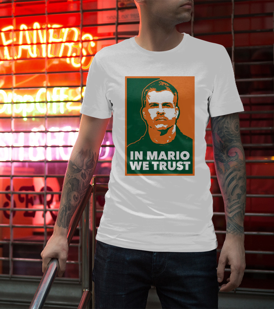 In Mario We Trust Retro Sports T-Shirt