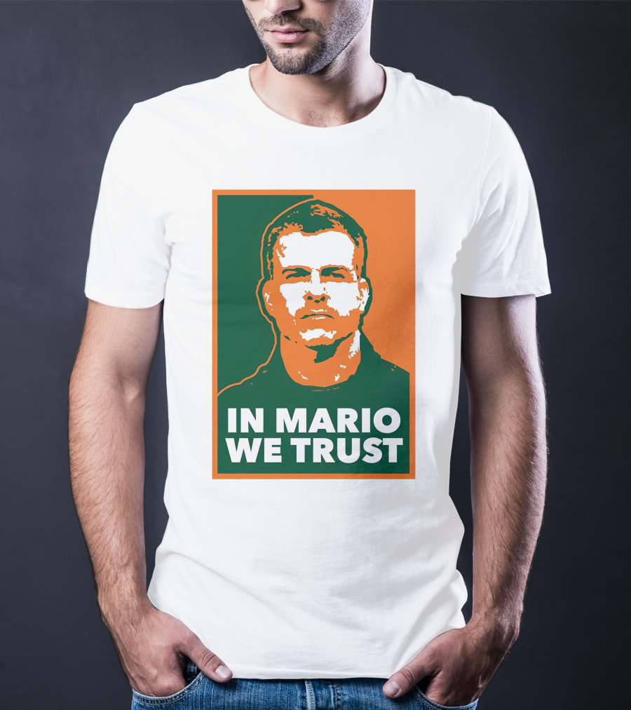 In Mario We Trust Retro Sports T-Shirt