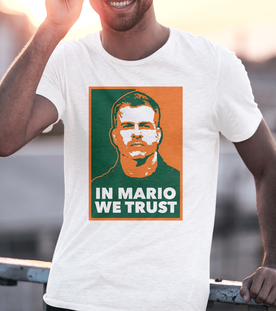 In Mario We Trust Retro Sports T-Shirt