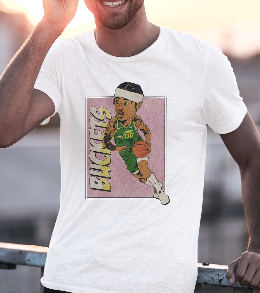 Jordan Clarkson Utah Jazz Buckets Basketball T-Shirt