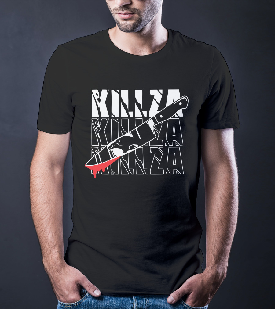 Ph1lza Merch Killza Blood Knife T-Shirt