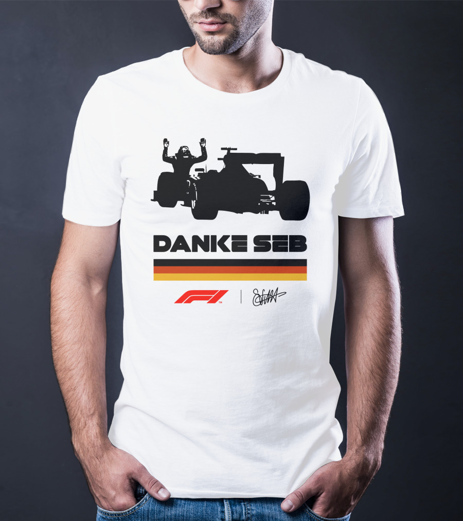 RunWithSeb Danke Seb F1 Formula One T-Shirt