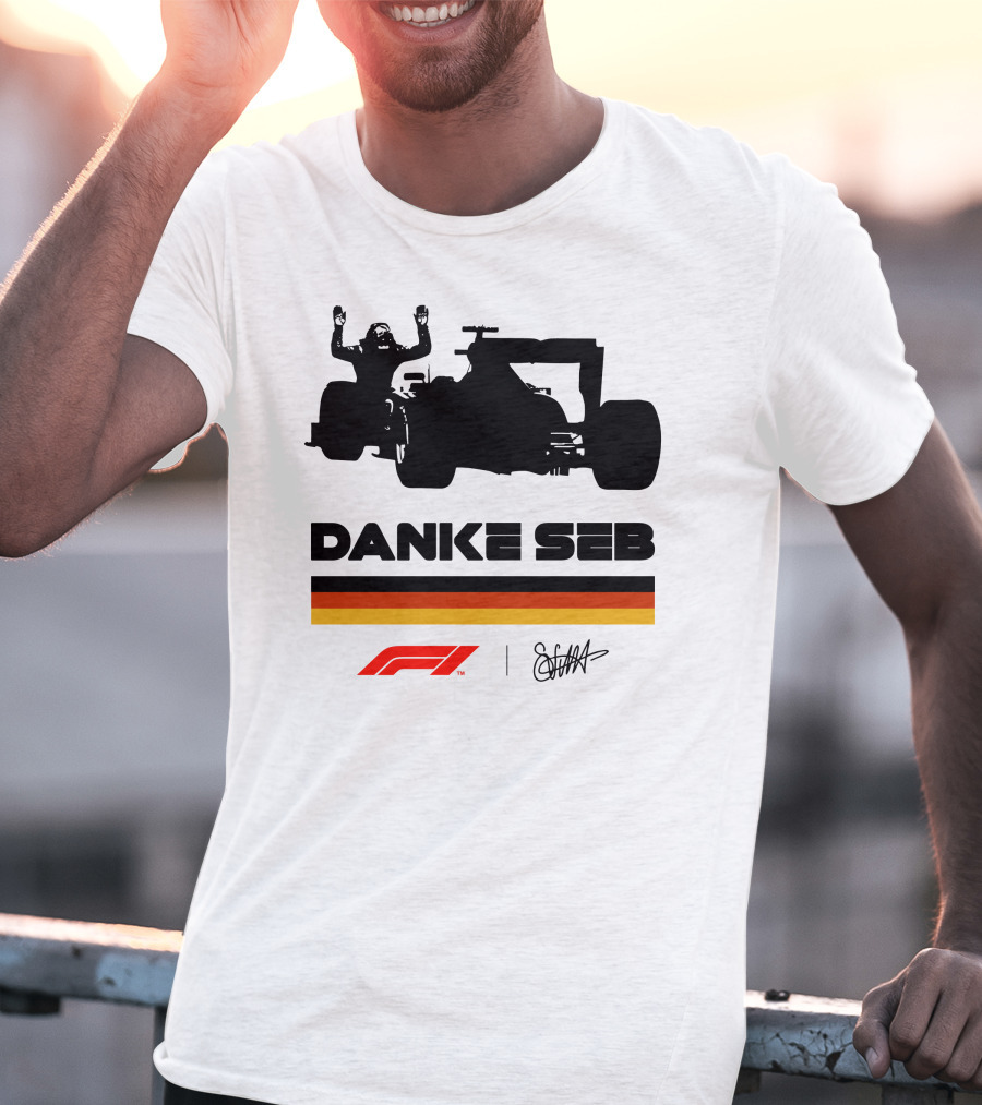 RunWithSeb Danke Seb F1 Formula One T-Shirt