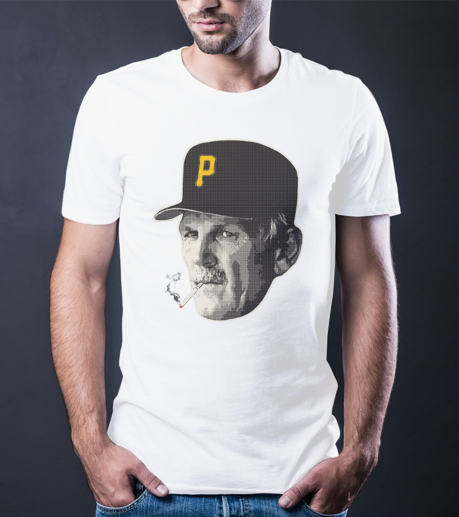 Jimmy Leyland Smoking Pittsburgh Baseball Hat With Cigarette T-Shirt