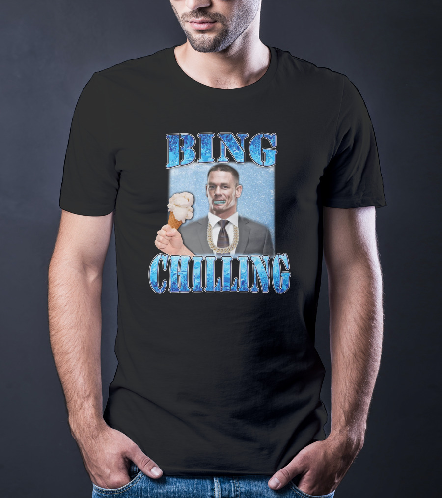 Hard Merch Bing Chilling Ice Cream Suit John Cena T-Shirt