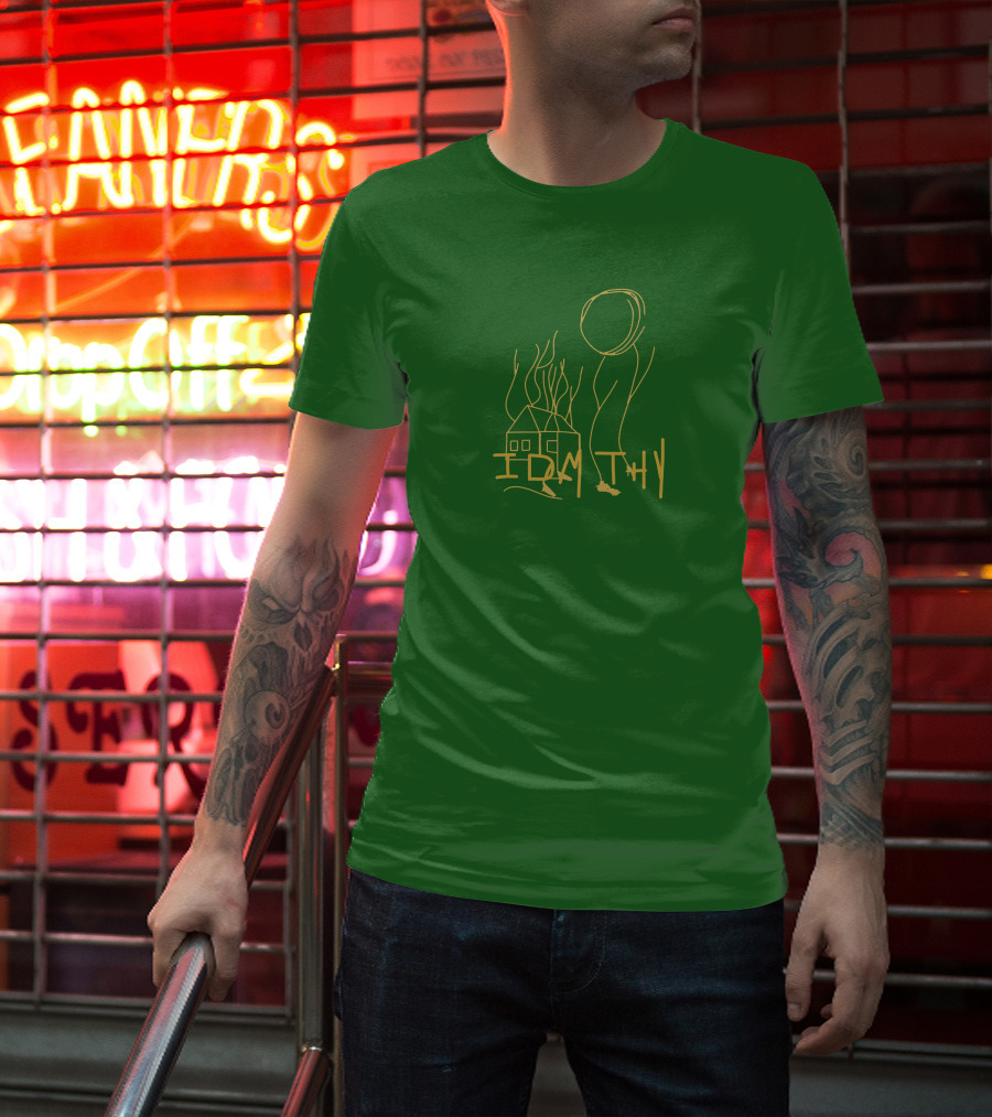 IDMTHY Out Now Drawing House Sun Scene T-Shirt