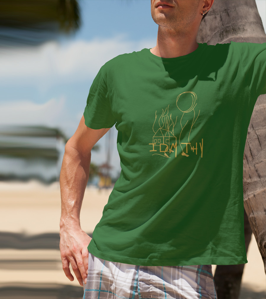 IDMTHY Out Now Drawing House Sun Scene T-Shirt