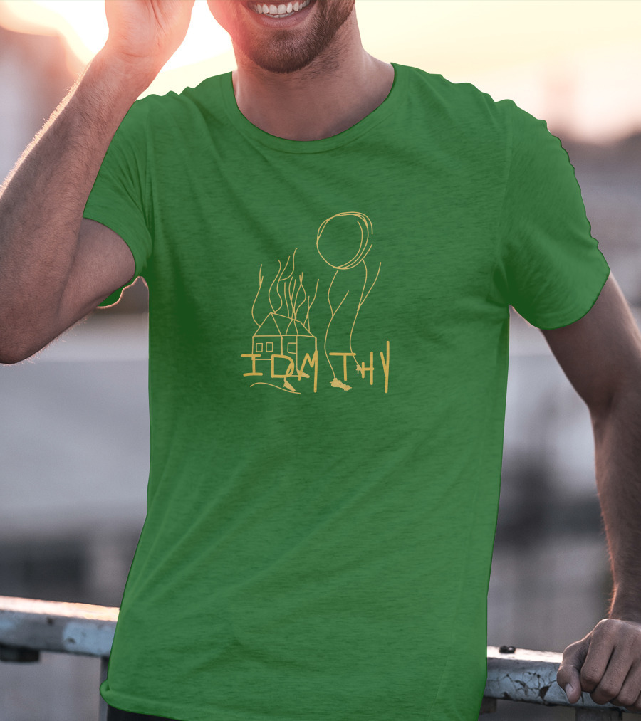 IDMTHY Out Now Drawing House Sun Scene T-Shirt