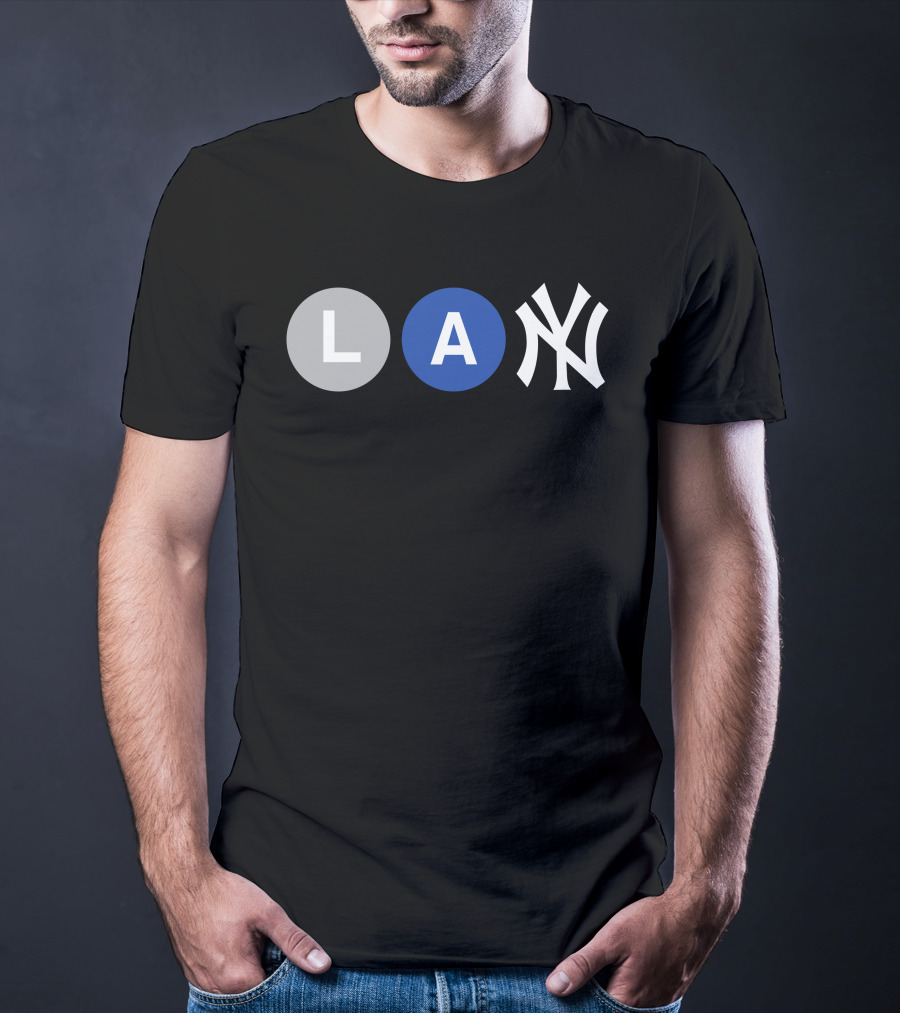 L-Train A-Train New York Yankees Iconic Subway Combination T-Shirt