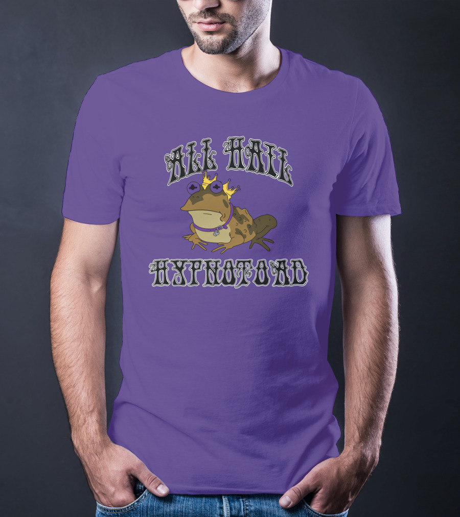 All Hail Hypnotoad Purple Crowned T-Shirt
