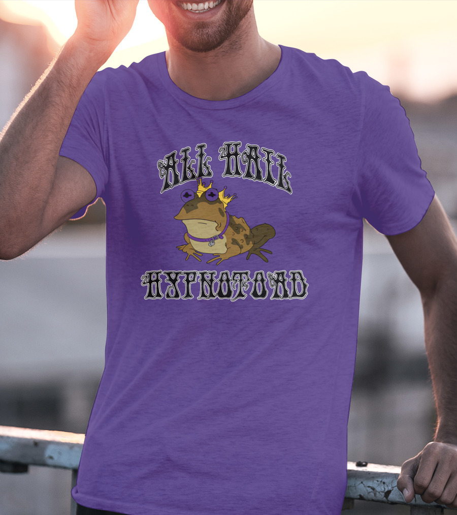 All Hail Hypnotoad Purple Crowned T-Shirt