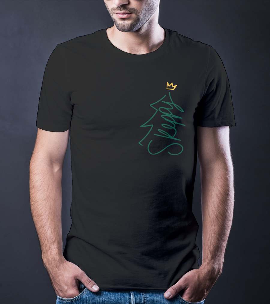 Skeppy Christmas Tree Crown Holiday T-Shirt