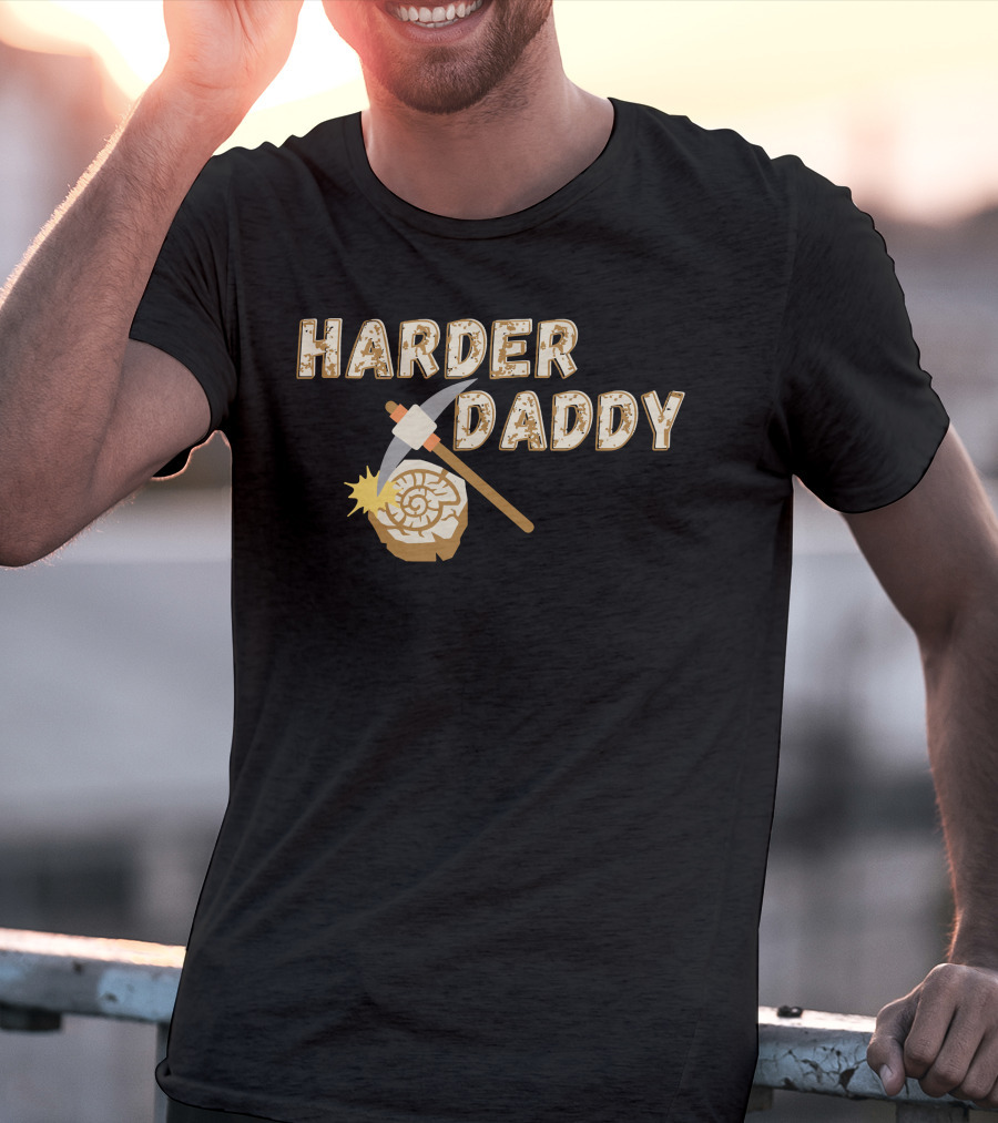 HARDER DADDY Pickaxe Log T-Shirt