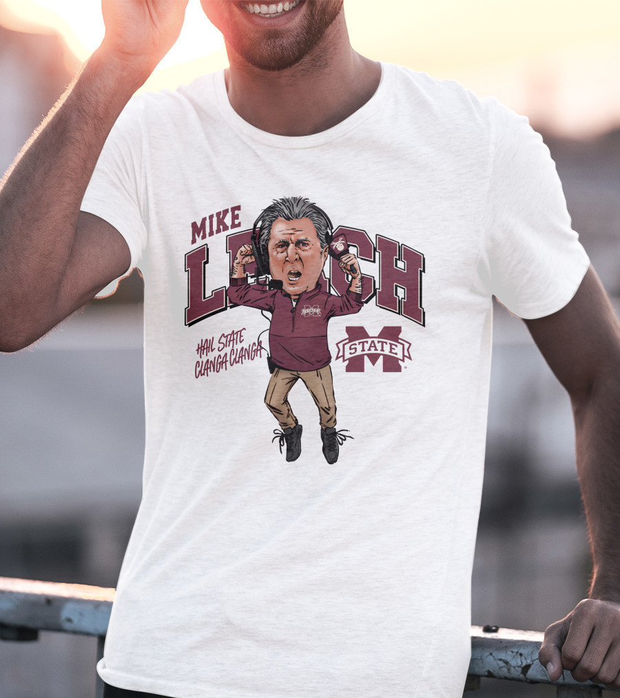 Mike Leach Hail State Clanga Clanga Mississippi State Coach T-Shirt