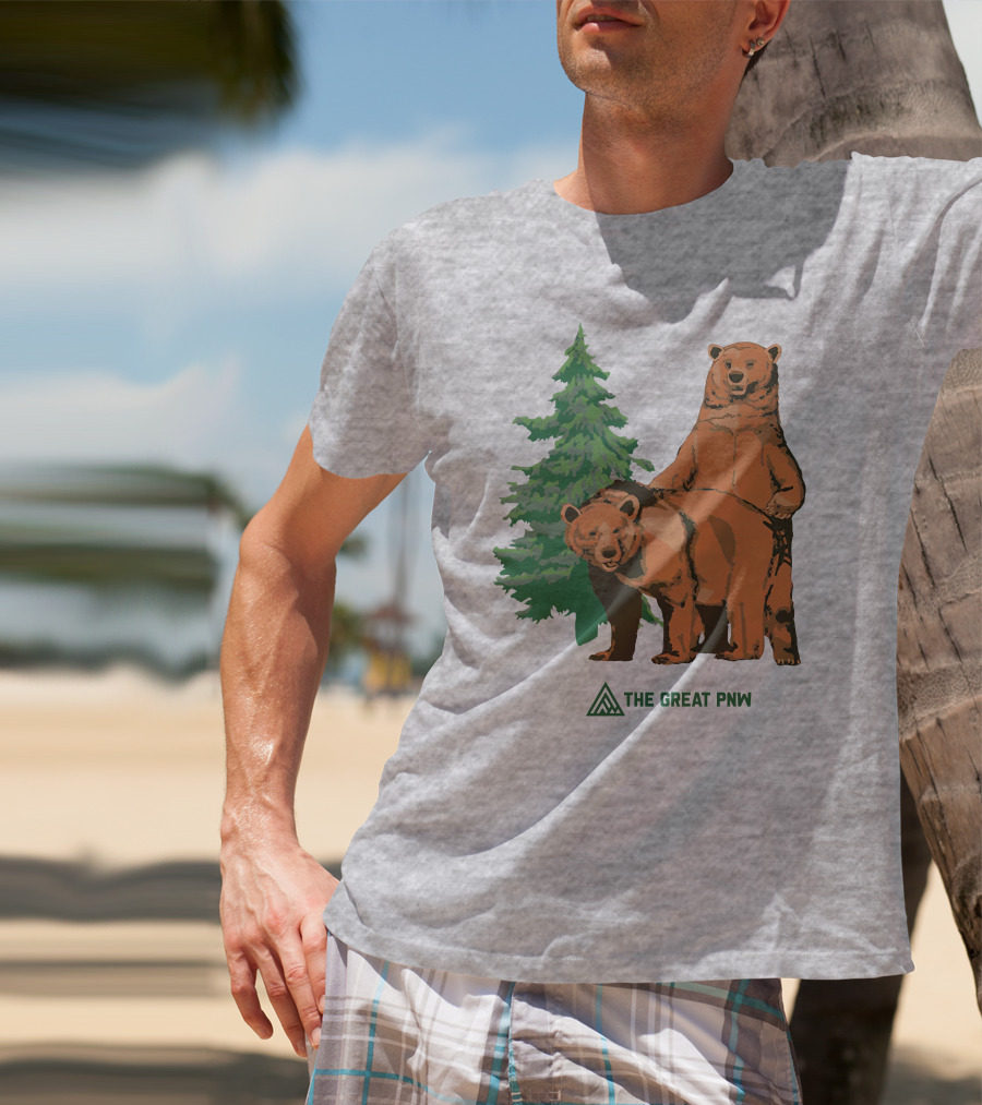 The Great PNW Bears And Pine Forest T-Shirt