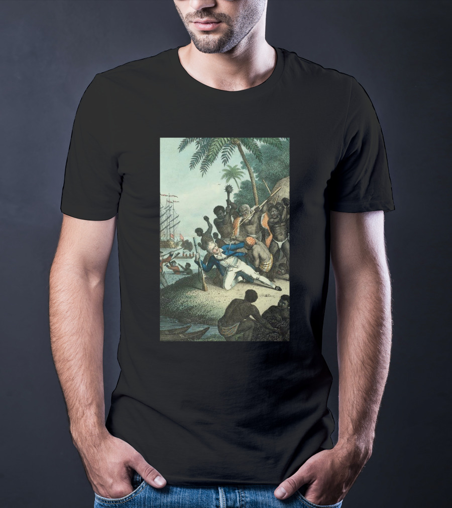 Hawaiians Killed Captain Cook Historic Encounter T-Shirt