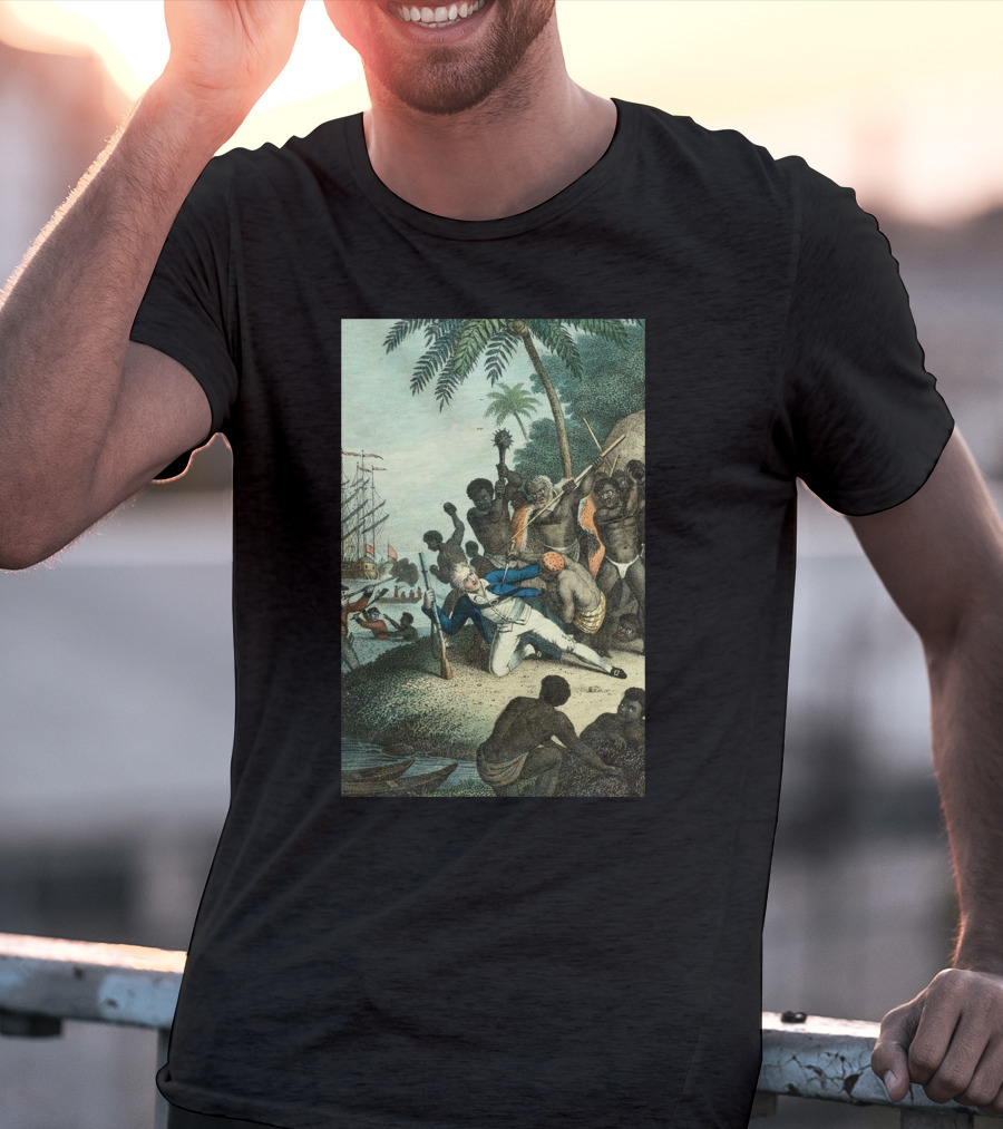 Hawaiians Killed Captain Cook Historic Encounter T-Shirt