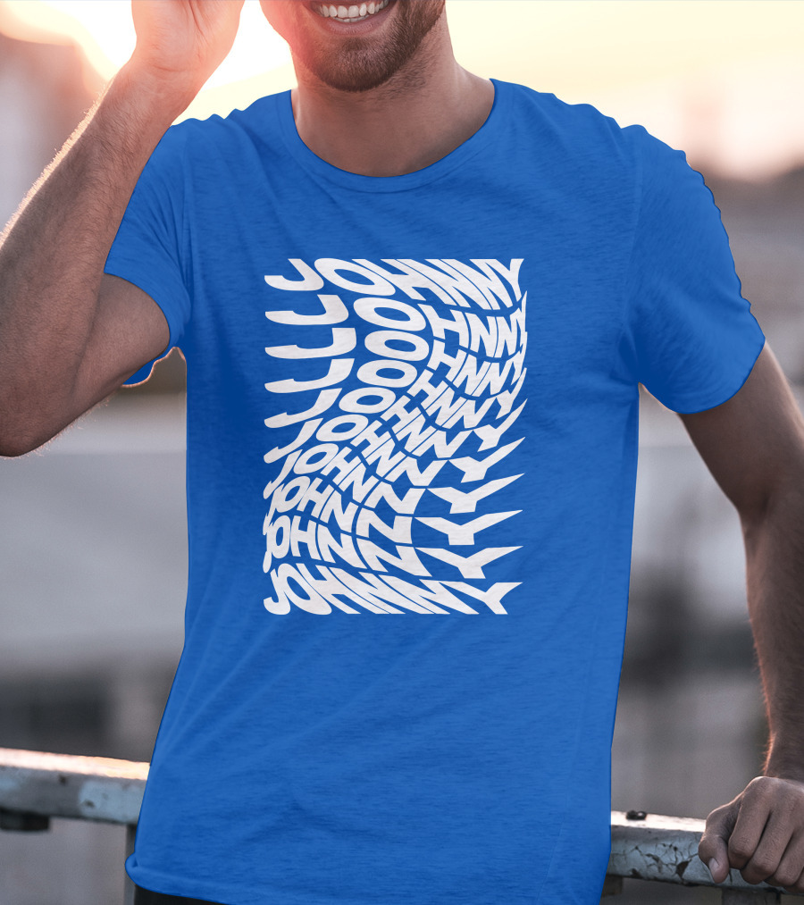Johnny Orlando Johnny Optical Illusion Text T-Shirt