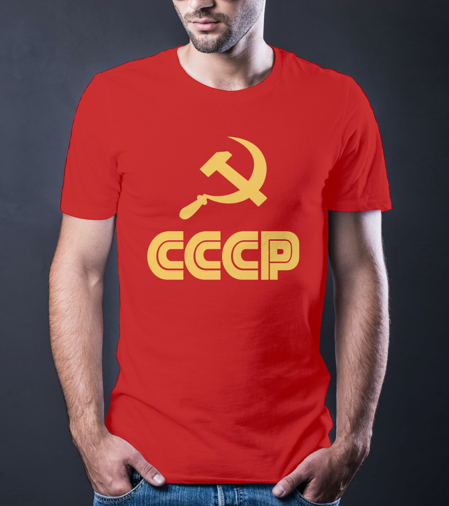 Schotthappens CCCP Soviet Hammer And Sickle Red T-Shirt