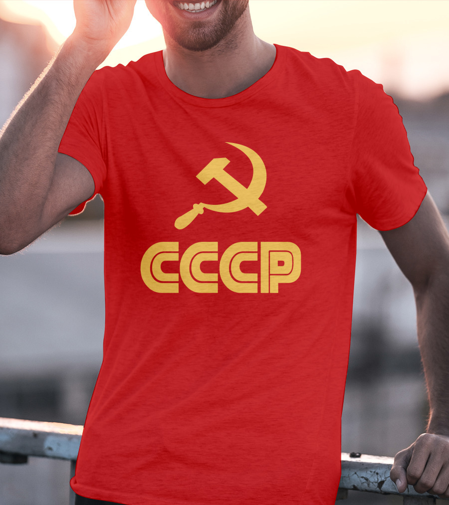 Schotthappens CCCP Soviet Hammer And Sickle Red T-Shirt