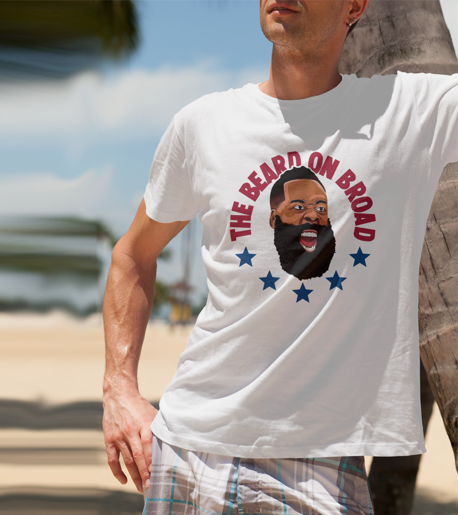 The Beard On Broad Stars James Harden T-Shirt